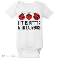 Ladybug Insects Life Is Better With Ladybugs Baby Bodysuit thumb 0