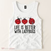Ladybug Insects Life Is Better With Ladybugs Tank Top thumb 2
