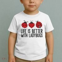 Ladybug Insects Life Is Better With Ladybugs Toddler T-Shirt thumb 2