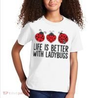 Ladybug Insects Life Is Better With Ladybugs Kids T-Shirt thumb 2
