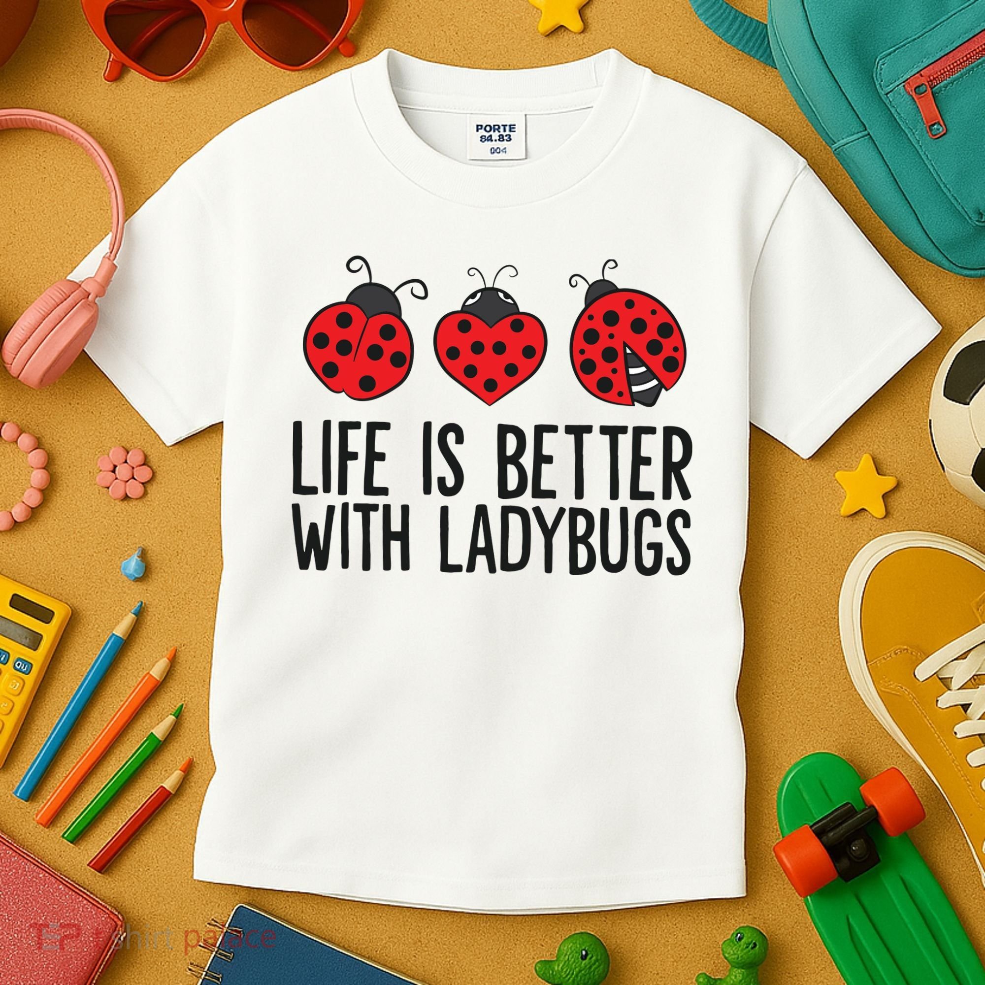 Ladybug Insects Life Is Better With Ladybugs Kids T-Shirt