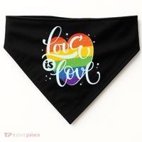Love Is Love LGBT Pride USA-Made Doggie Bandana thumb 0