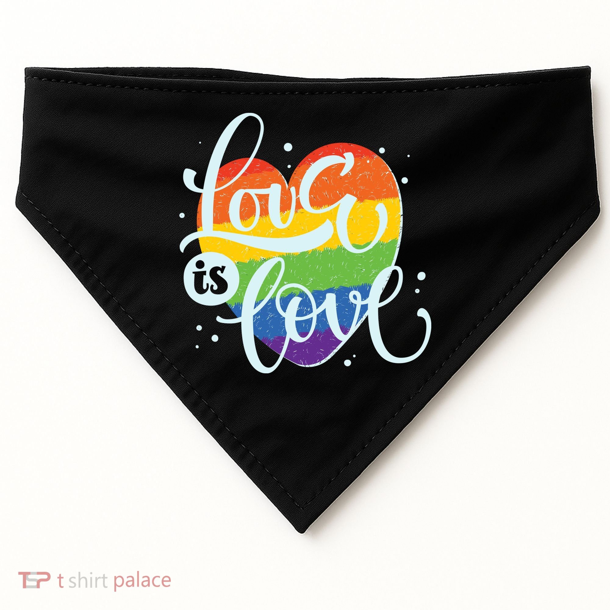 Love Is Love LGBT Pride USA-Made Doggie Bandana