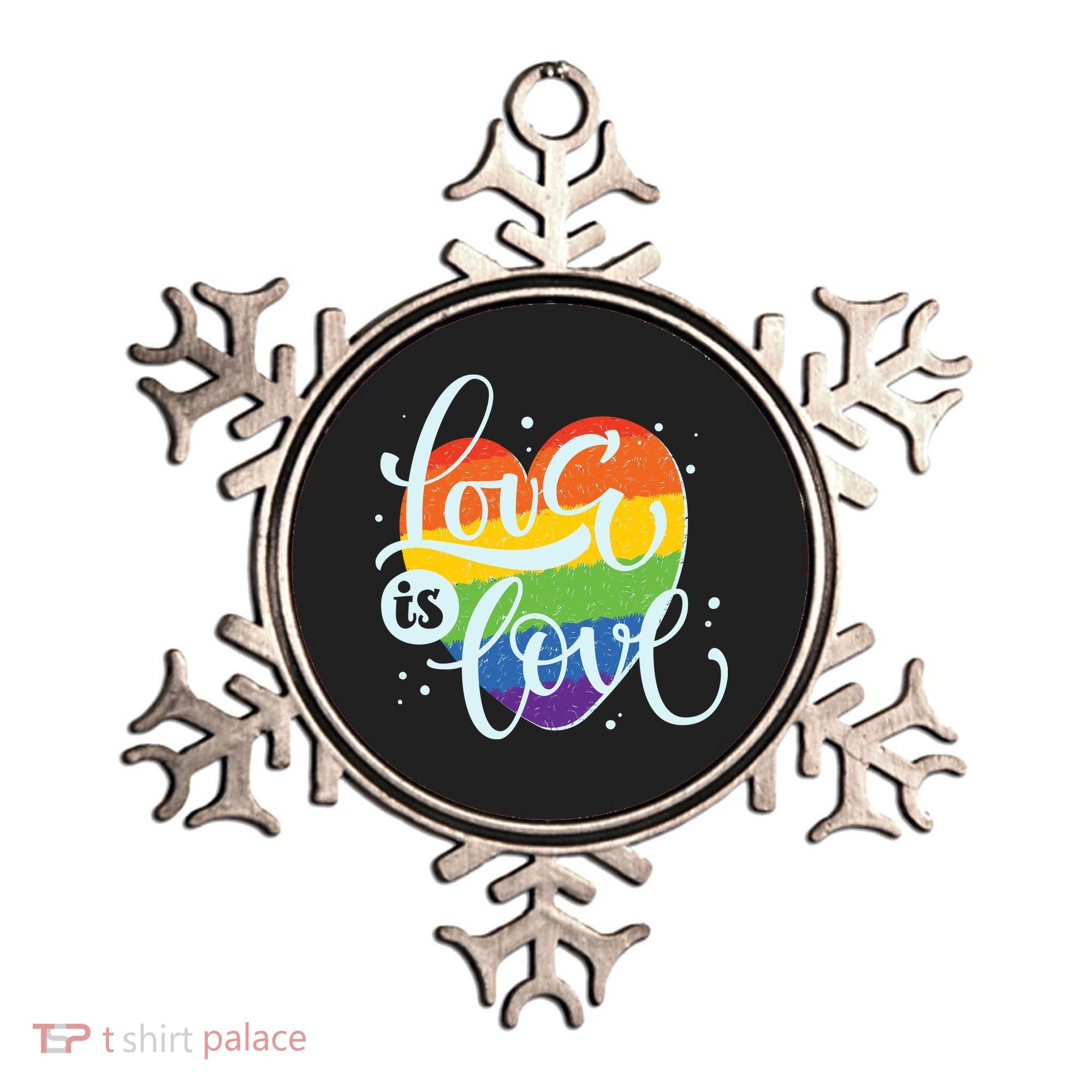 Love Is Love LGBT Pride Ornament