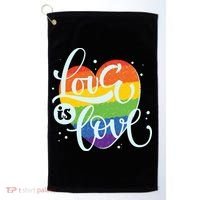 Love Is Love LGBT Pride Golf Towel thumb 0