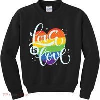 Love Is Love LGBT Pride Kids Sweatshirt thumb 0