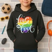 Love Is Love LGBT Pride Kids Hoodie thumb 2
