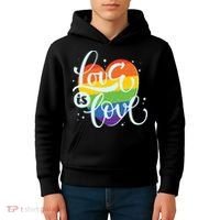 Love Is Love LGBT Pride Kids Hoodie thumb 4