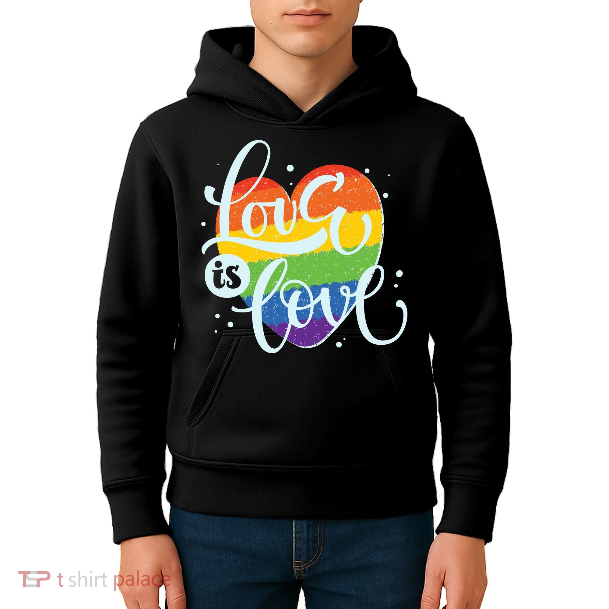 Love Is Love LGBT Pride Kids Hoodie