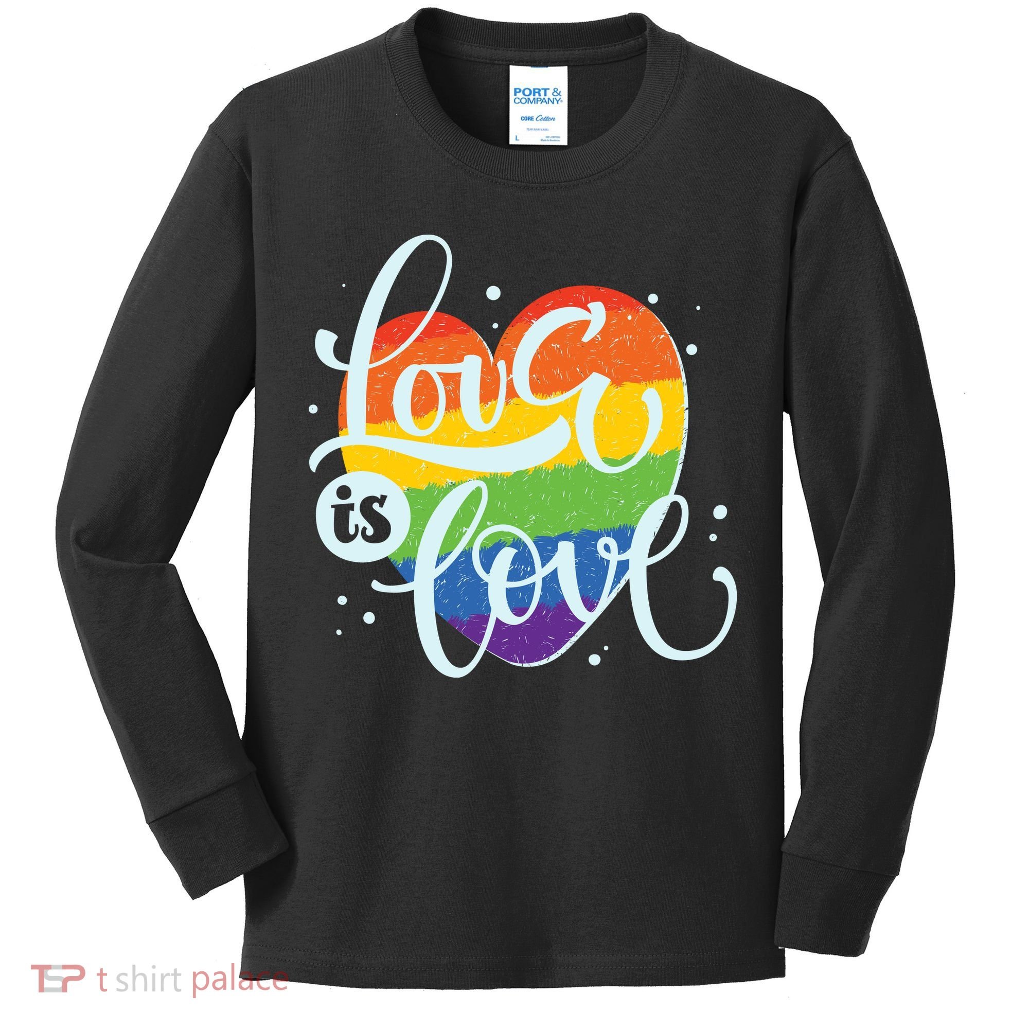 Love Is Love LGBT Pride Kids Long Sleeve Shirt