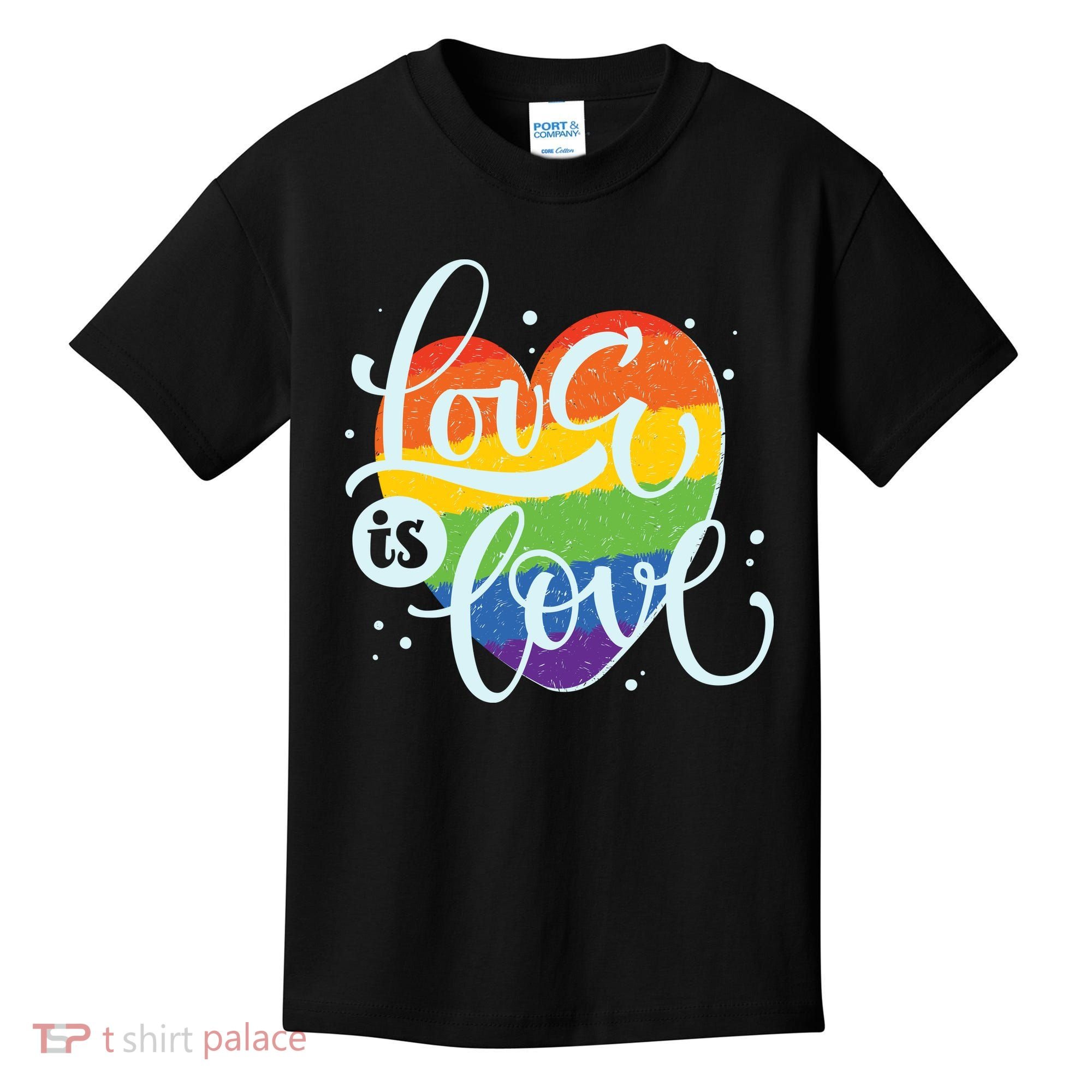 Love Is Love LGBT Pride Kids T-Shirt