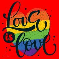 Love Is Love LGBT Pride Santa Hat thumb 1