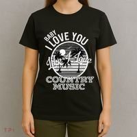 Like I Love Country Music Country Song Lyrics T-Shirt thumb 4