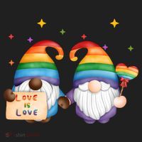 Love Is Love Rainbow Gnome Women's Sweatshirt thumb 2