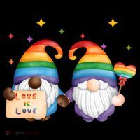 Love Is Love Rainbow Gnome Coaster thumb 2