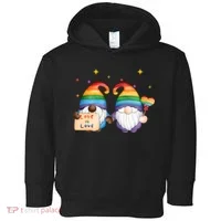 Love Is Love Rainbow Gnome Toddler Hoodie thumb 0