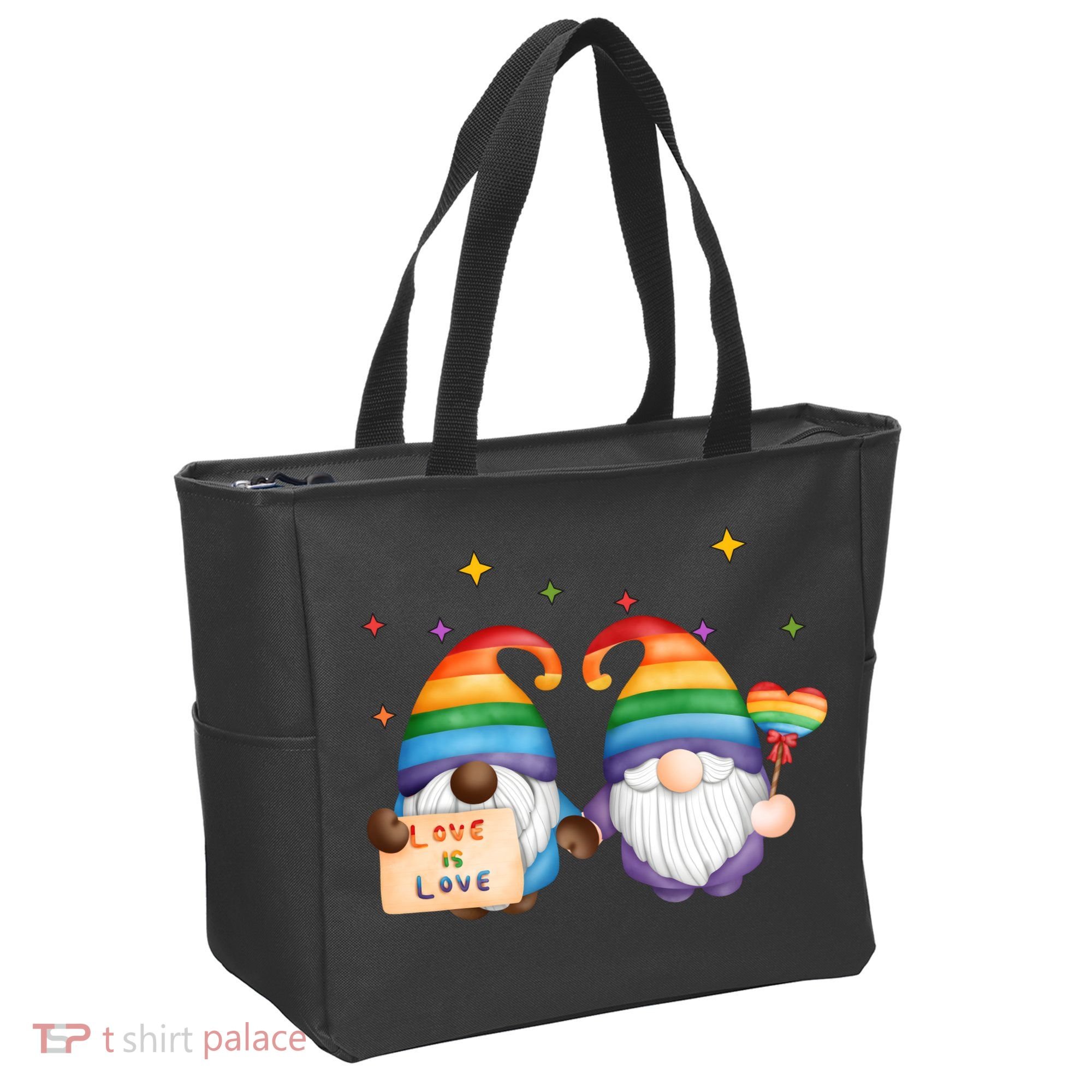 Love Is Love Rainbow Gnome Tote Bag