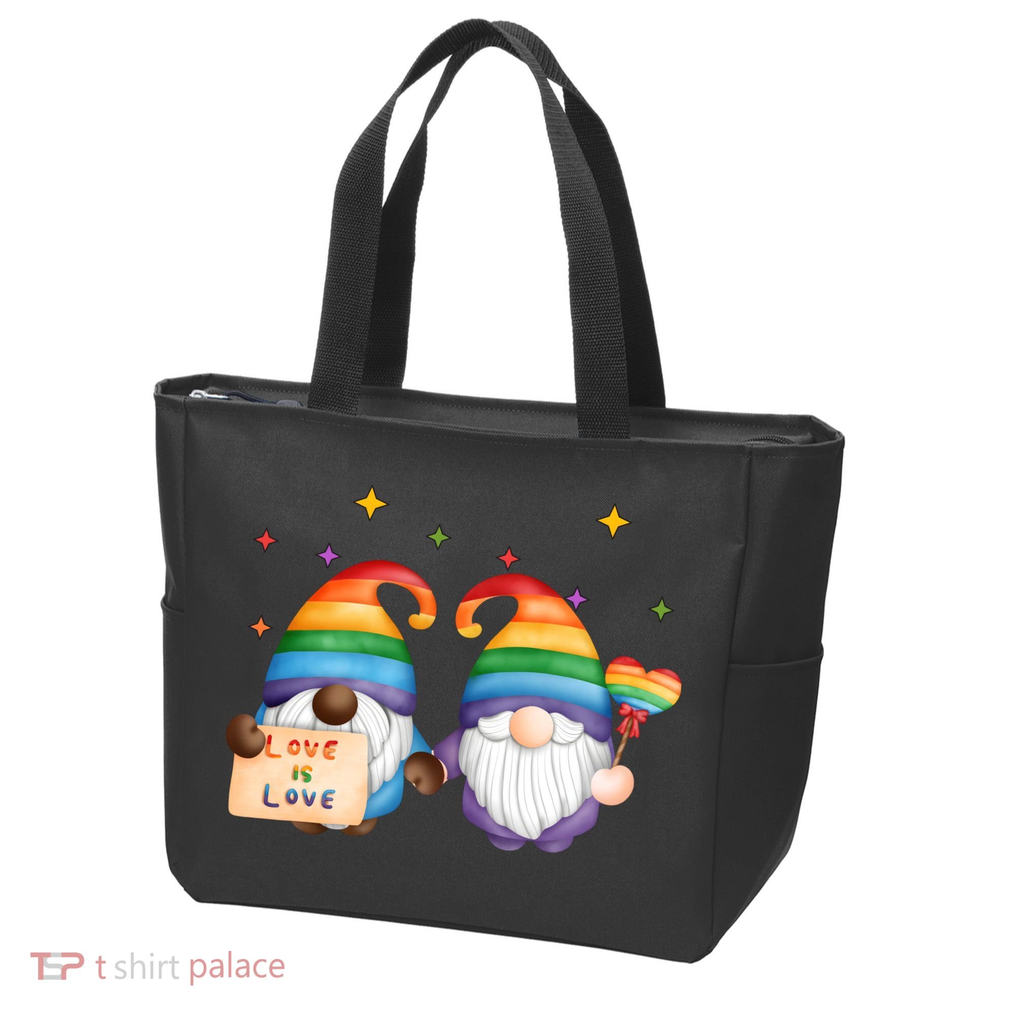 Love Is Love Rainbow Gnome Tote Bag