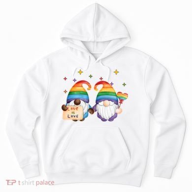 Love Is Love Rainbow Gnome Hoodie