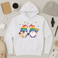 Love Is Love Rainbow Gnome Hoodie thumb 3