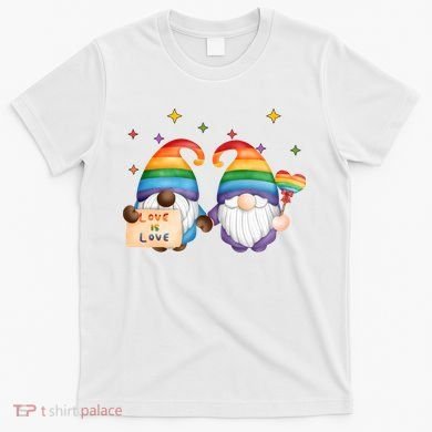 Love Is Love Rainbow Gnome T-Shirt