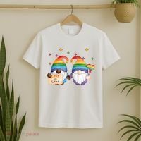 Love Is Love Rainbow Gnome T-Shirt thumb 2