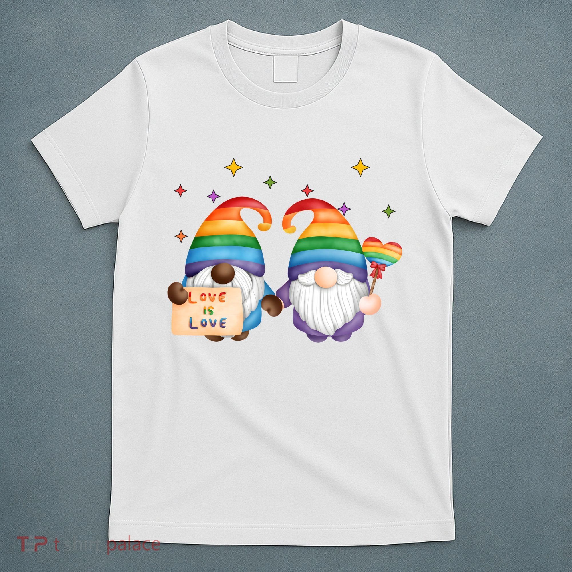 Love Is Love Rainbow Gnome T-Shirt