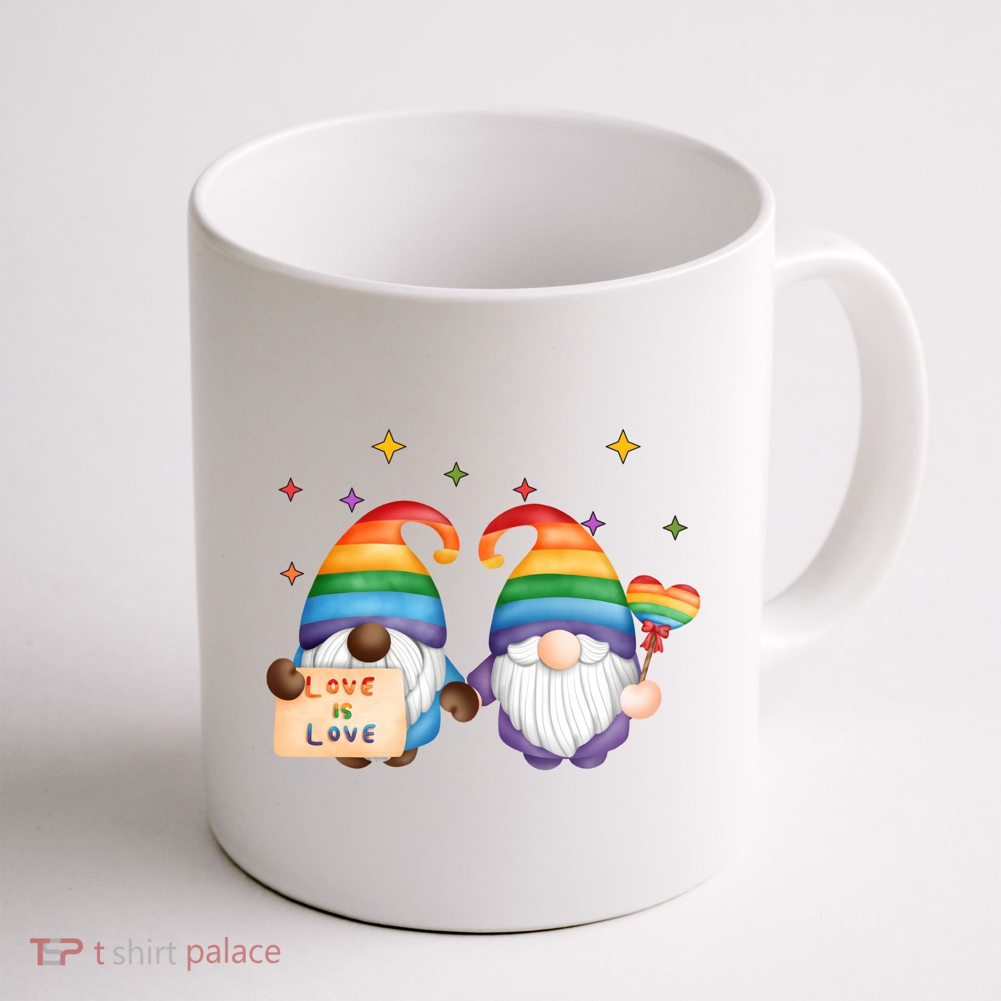 Love Is Love Rainbow Gnome Coffee Mug