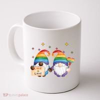 Love Is Love Rainbow Gnome Coffee Mug thumb 0