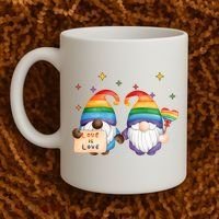 Love Is Love Rainbow Gnome Coffee Mug thumb 2