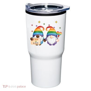 Love Is Love Rainbow Gnome Tumbler