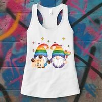 Love Is Love Rainbow Gnome Women's Tank Top thumb 3
