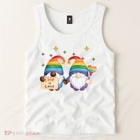 Love Is Love Rainbow Gnome Tank Top thumb 2