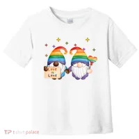 Love Is Love Rainbow Gnome Toddler T-Shirt thumb 0