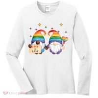Love Is Love Rainbow Gnome Women's Long Sleeve Shirt thumb 0