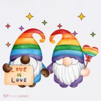 Love Is Love Rainbow Gnome Kids T-Shirt thumb 4