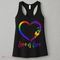 Love Is Love Rainbow Butterfly Heart Women's Tank Top thumb 3