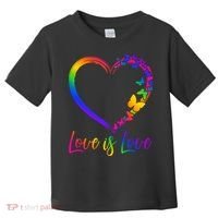 Love Is Love Rainbow Butterfly Heart Toddler T-Shirt thumb 0