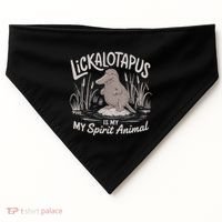 Lickalottapus Is My Spirit Animal USA-Made Doggie Bandana thumb 0