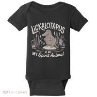 Lickalottapus Is My Spirit Animal Baby Bodysuit thumb 0