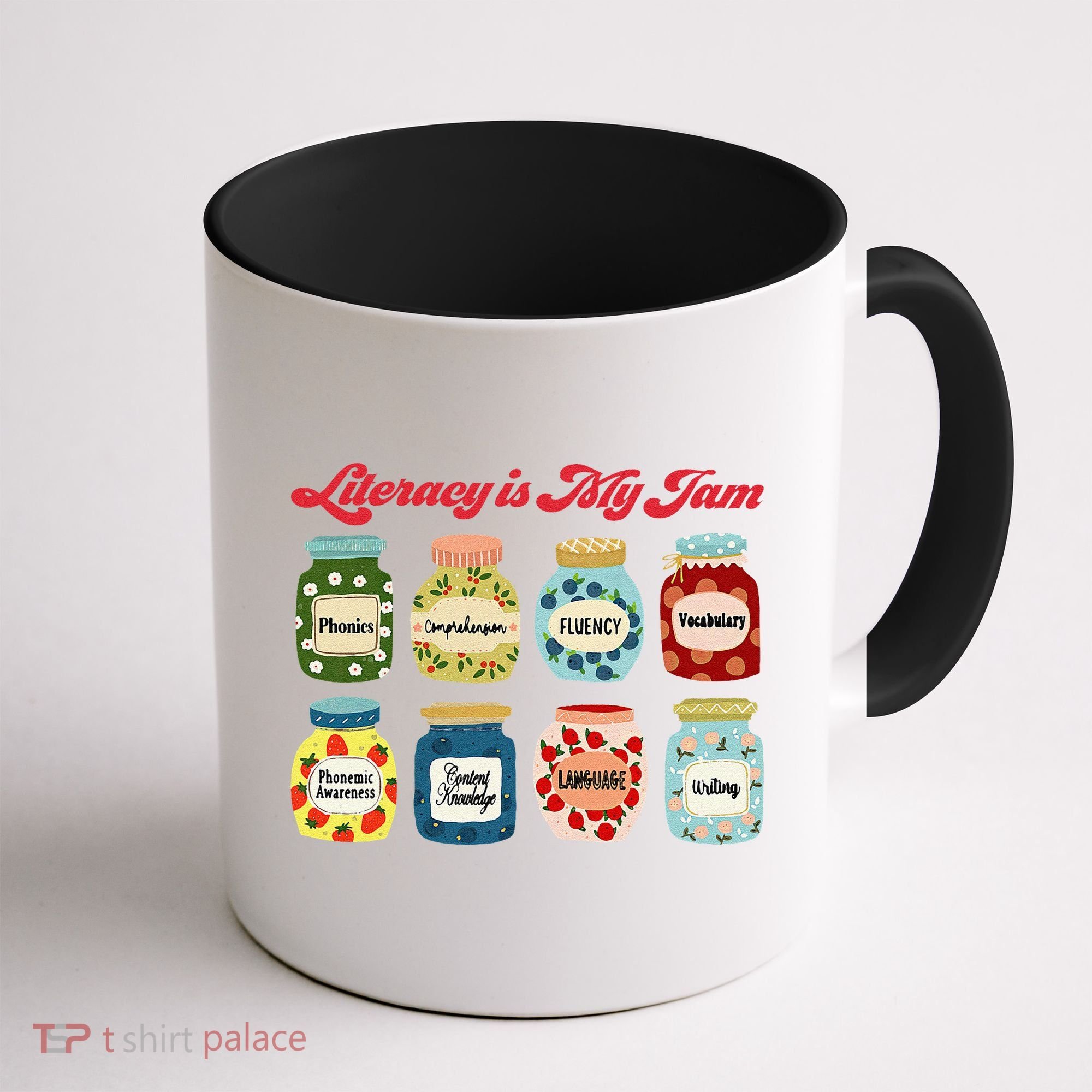 Literacy Is My Jam Specialist English Coach, Reading Teacher Appreciation Gift Coffee Mug
