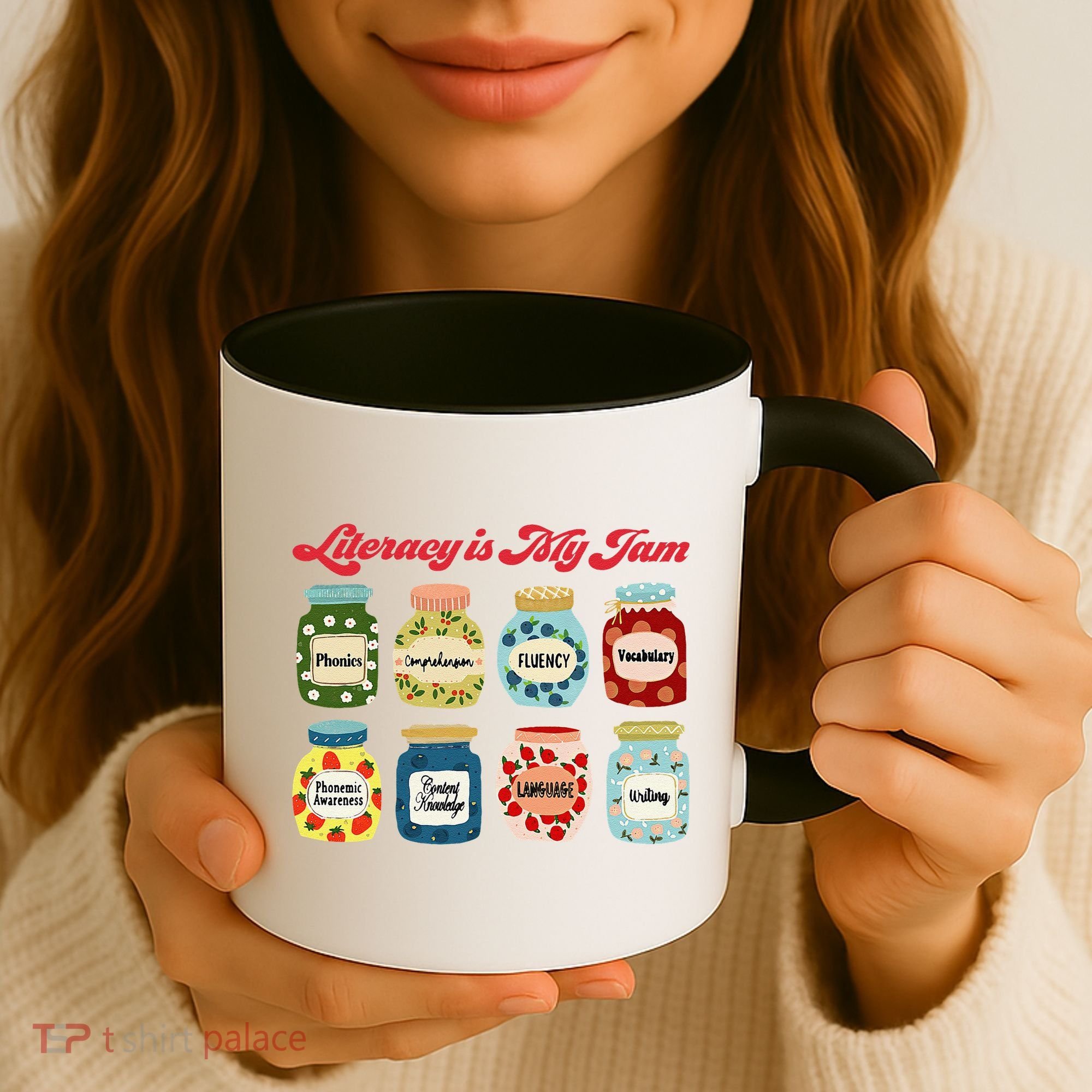 Literacy Is My Jam Specialist English Coach, Reading Teacher Appreciation Gift Coffee Mug