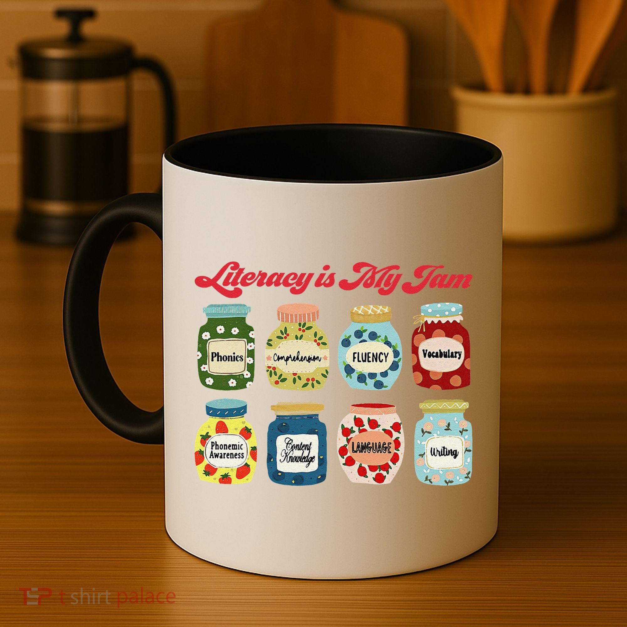 Literacy Is My Jam Specialist English Coach, Reading Teacher Appreciation Gift Coffee Mug