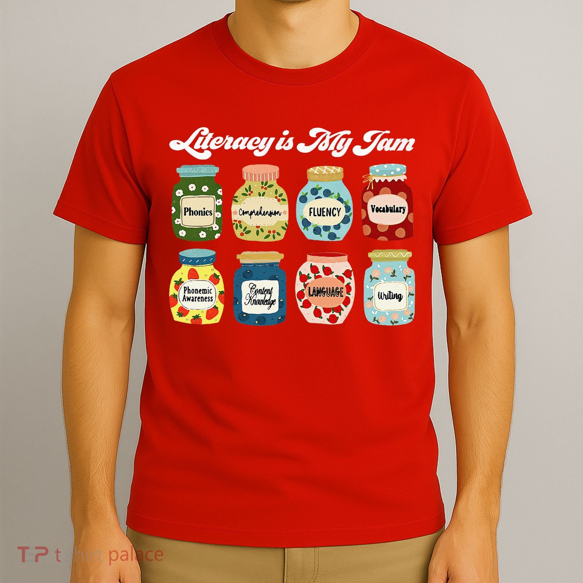 Literacy Is My Jam Specialist English Coach, Reading Teacher Appreciation Gift T-Shirt