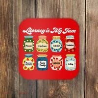 Literacy Is My Jam Specialist English Coach, Reading Teacher Appreciation Gift Coaster thumb 0