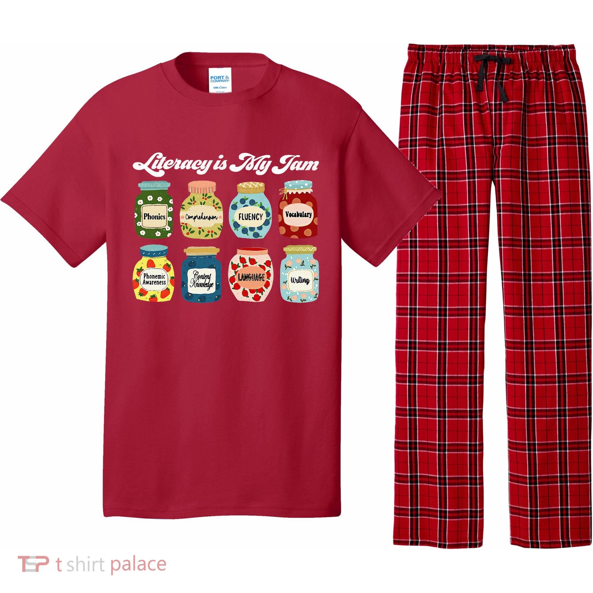 Literacy Is My Jam Specialist English Coach, Reading Teacher Appreciation Gift Pajama Set