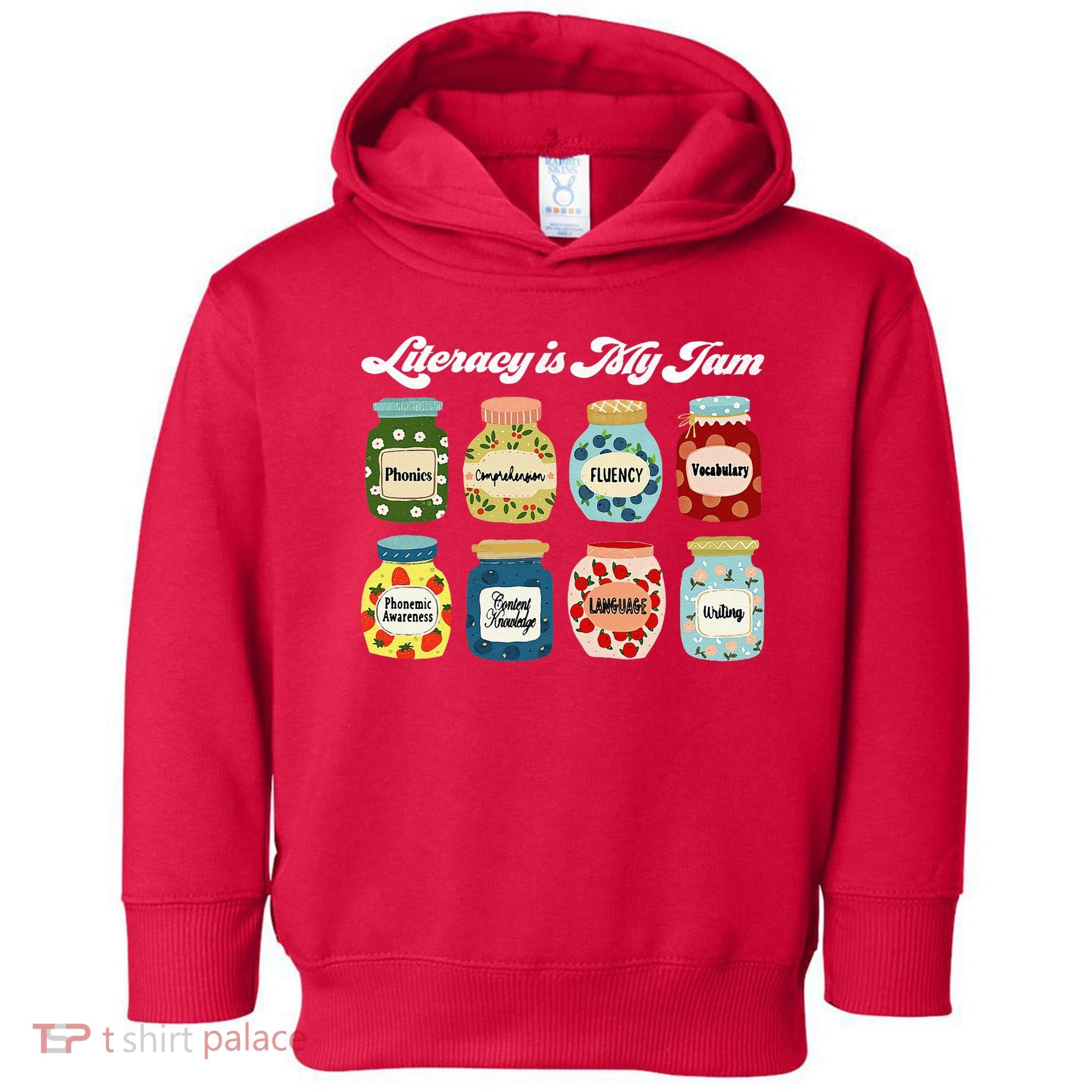 Literacy Is My Jam Specialist English Coach, Reading Teacher Appreciation Gift Toddler Hoodie