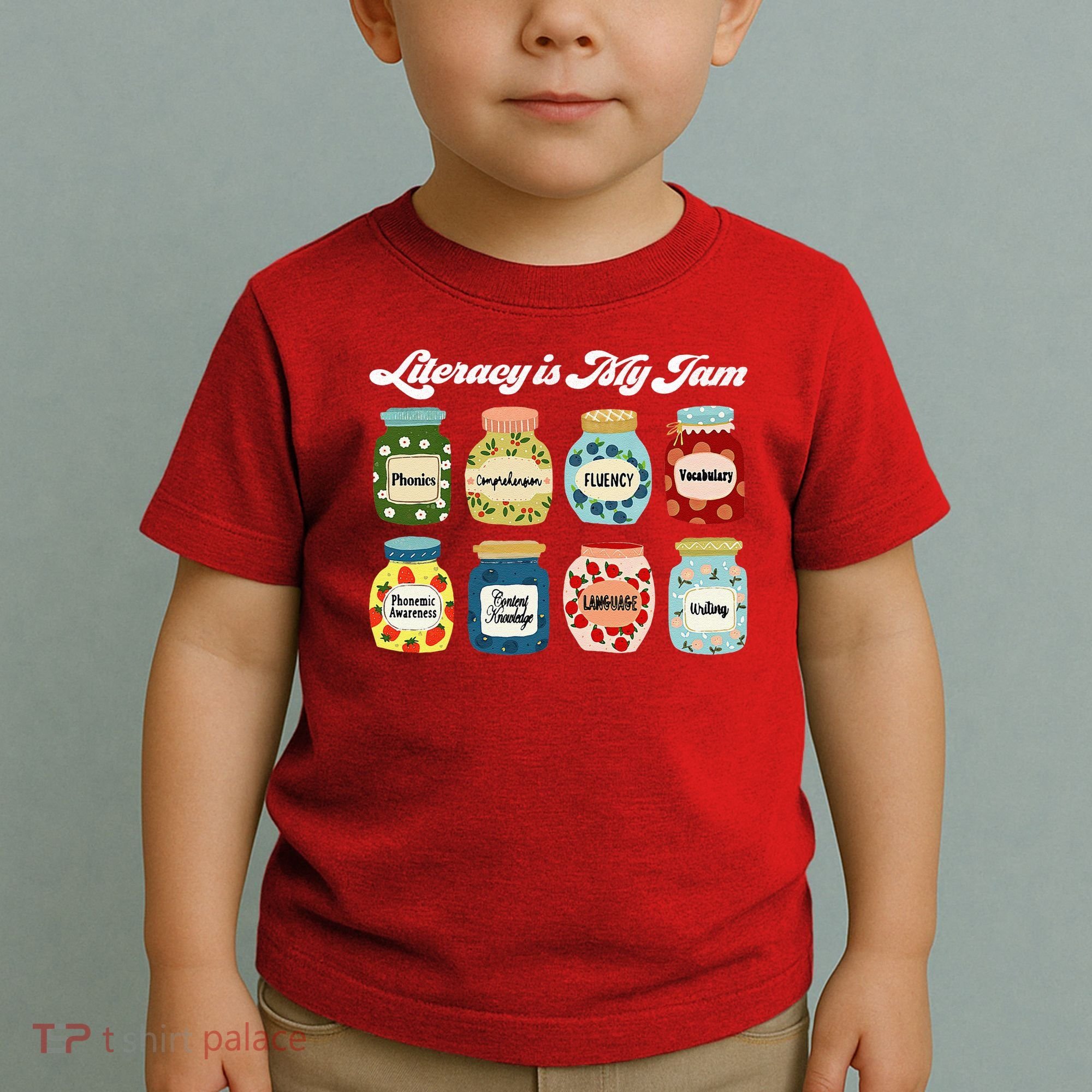 Literacy Is My Jam Specialist English Coach, Reading Teacher Appreciation Gift Toddler T-Shirt