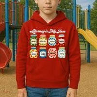 Literacy Is My Jam Specialist English Coach, Reading Teacher Appreciation Gift Kids Hoodie thumb 2