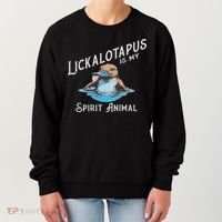 Lickalottapus Is My Spirit Animal Front And Back Women's Sweatshirt thumb 0